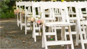 bruidsdecoratie rozen wit